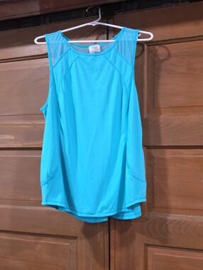 Danskin Aqua Blue Performance Tank Top
